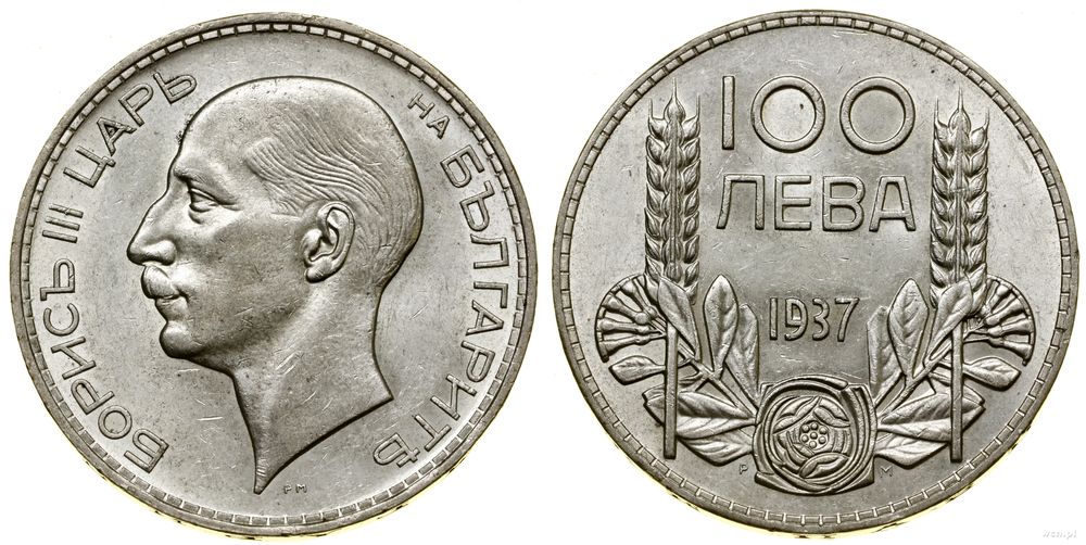 Bułgaria, 100 lewów, 1937