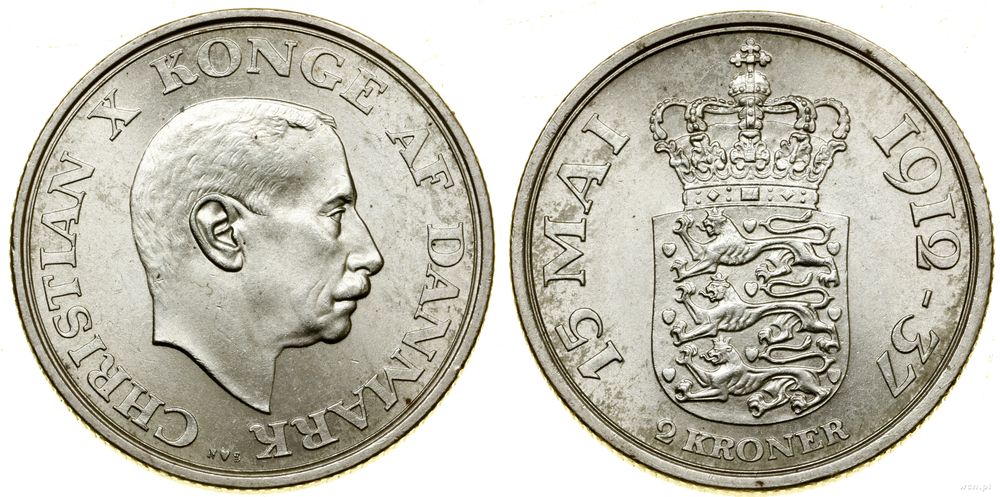 Dania, 2 korony, 1937