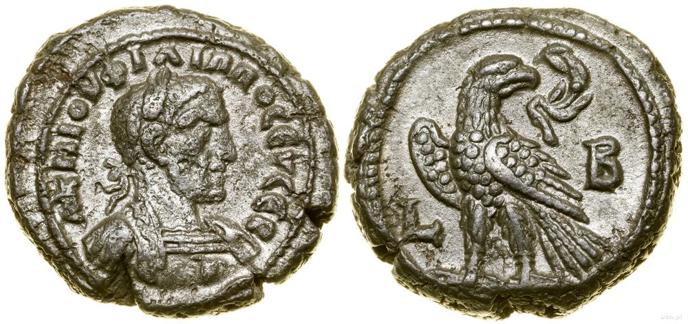 Rzym prowincjonalny, tetradrachma bilonowa, 244–245 (rok 2)