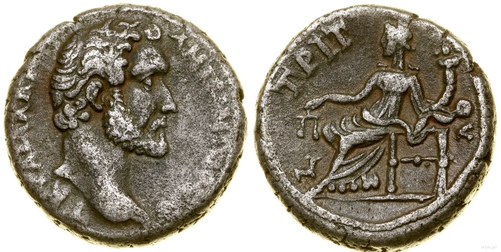 Rzym prowincjonalny, tetradrachma bilonowa, 139–140 (rok 3)