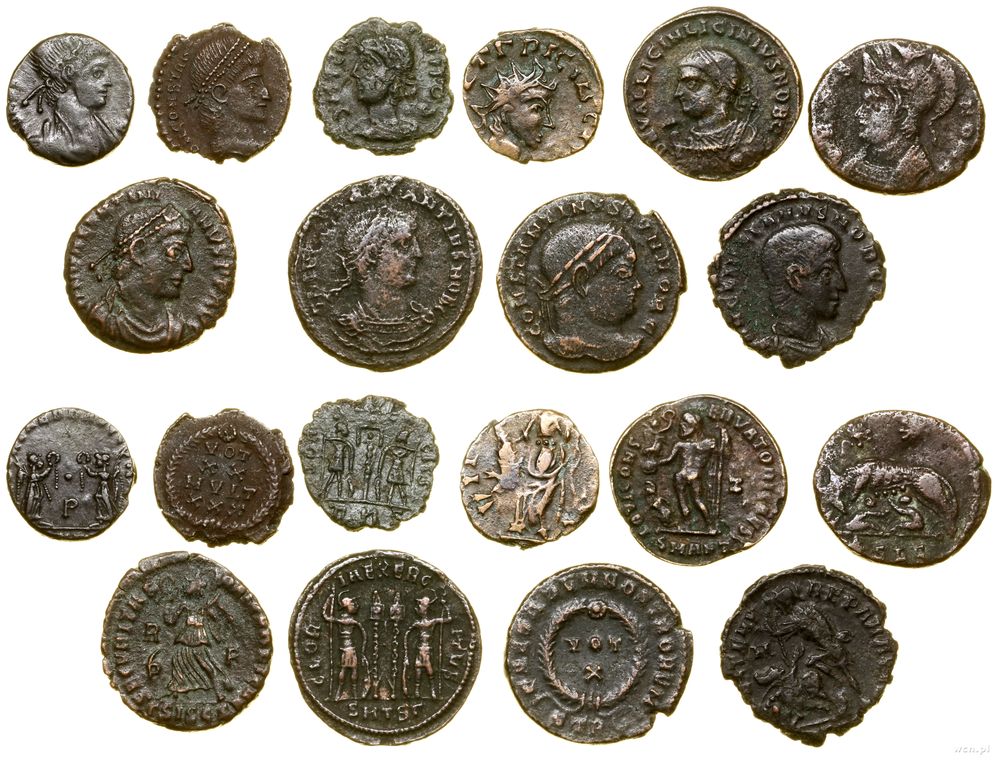 Cesarstwo Rzymskie, lot 10 x follis