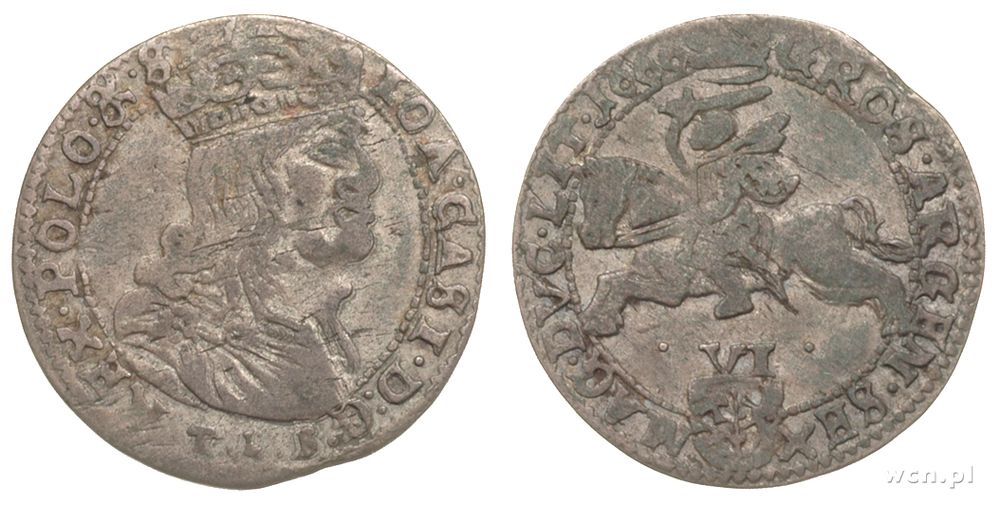 Polska, szóstak, 1666
