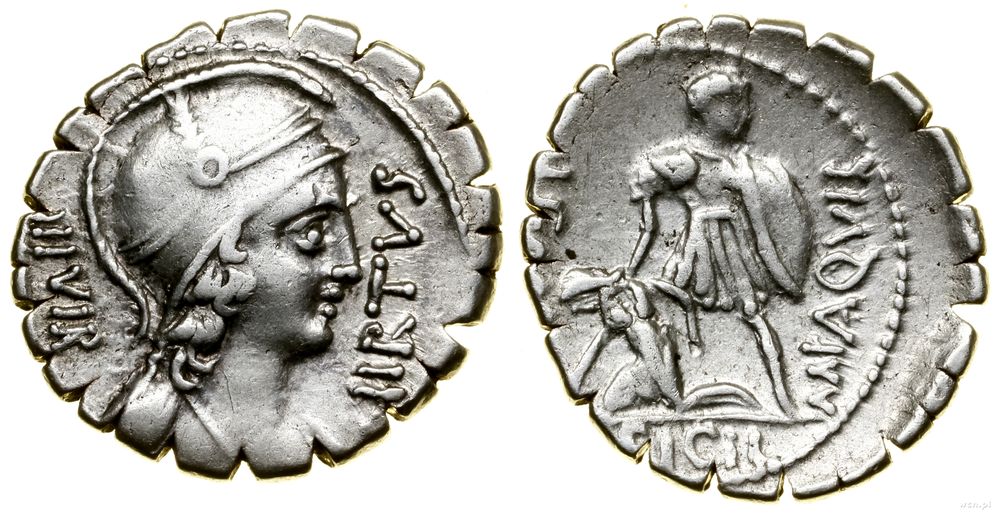 Republika Rzymska, denar serratus, 71 pne