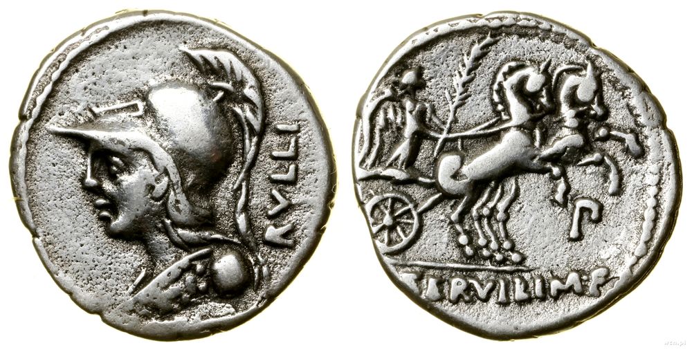 Republika Rzymska, denar (suberatus), 100 pne