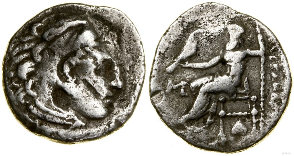 Grecja i posthellenistyczne, drachma, (ok. 310–301 pne)