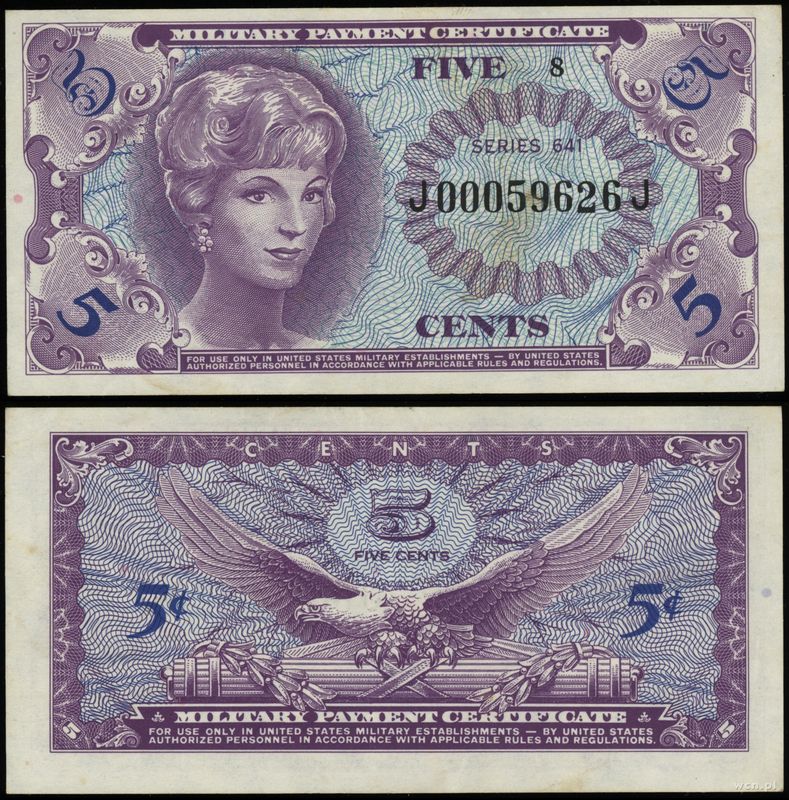 Stany Zjednoczone Ameryki (USA), 5 centów, (1965 - 1968)