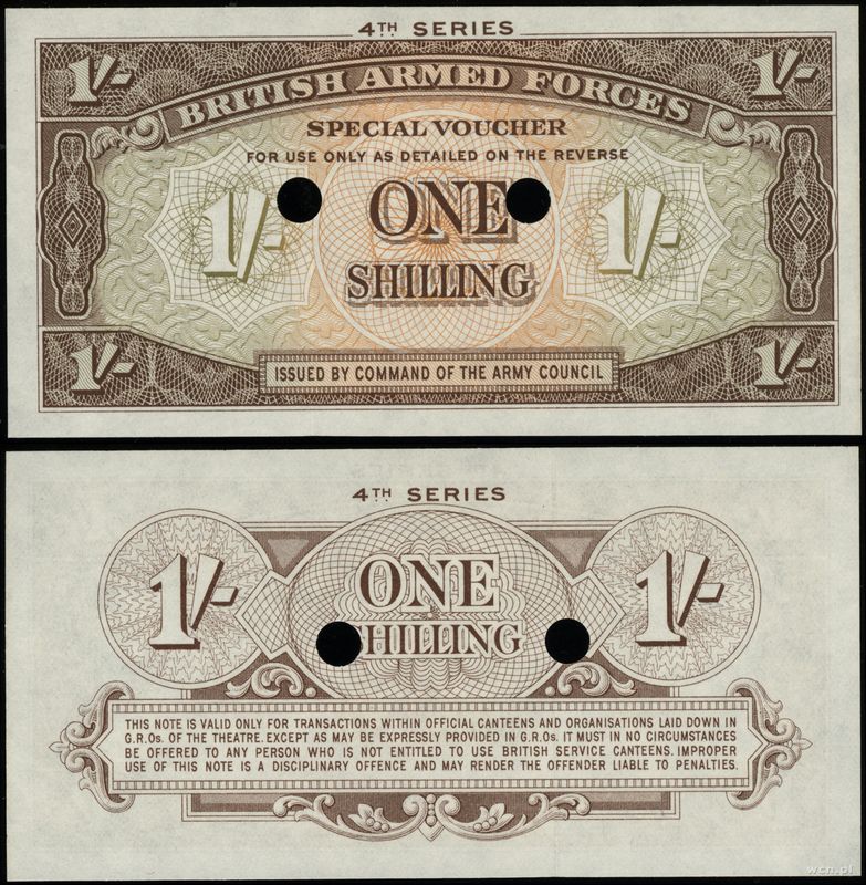 Wielka Brytania, 1 szyling, 4 seria (1962)