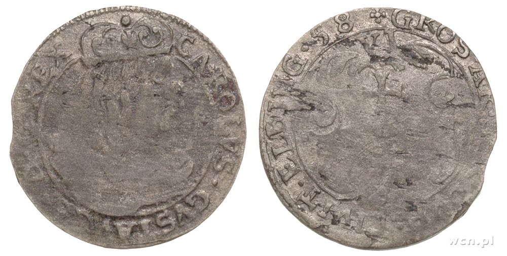 Polska, szóstak, 1658