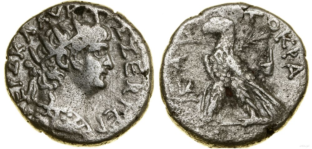 Rzym prowincjonalny, tetradrachma bilonowa, rok 11 (64–65 ne)