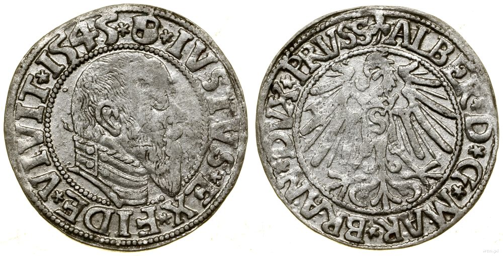 Prusy Książęce (1525–1657), grosz, 1545