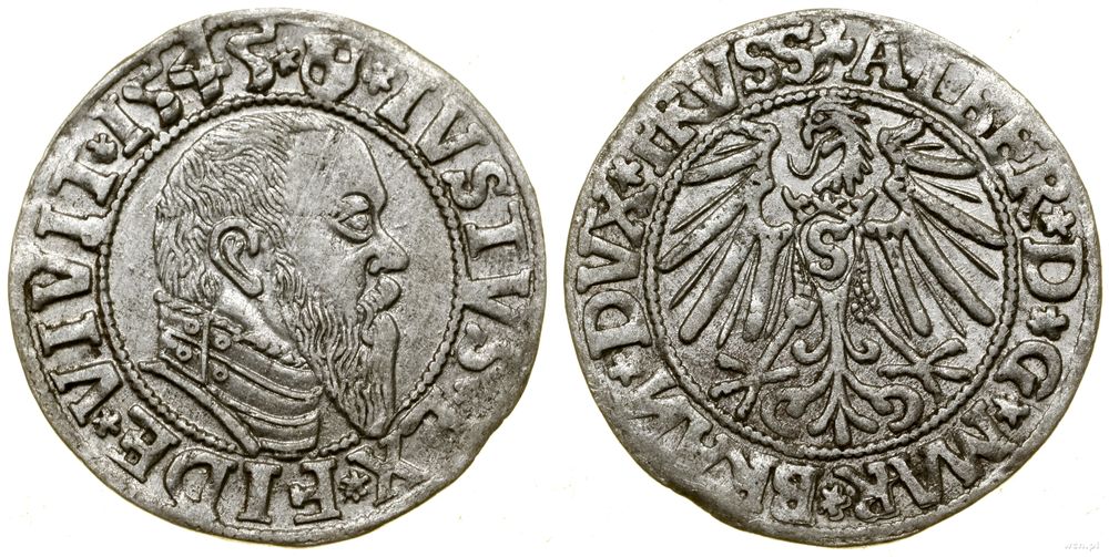 Prusy Książęce (1525–1657), grosz, 1545