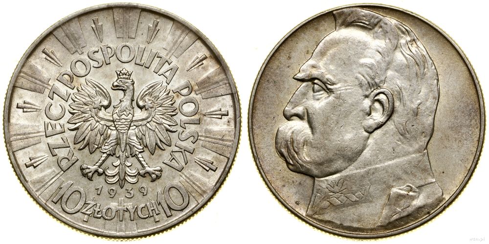 Polska, 10 złotych, 1939