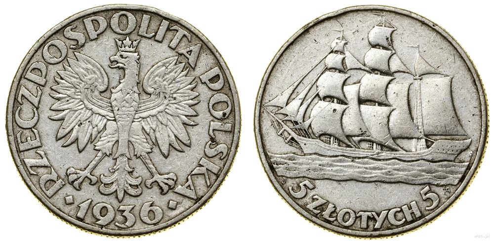 Polska, 5 złotych, 1936