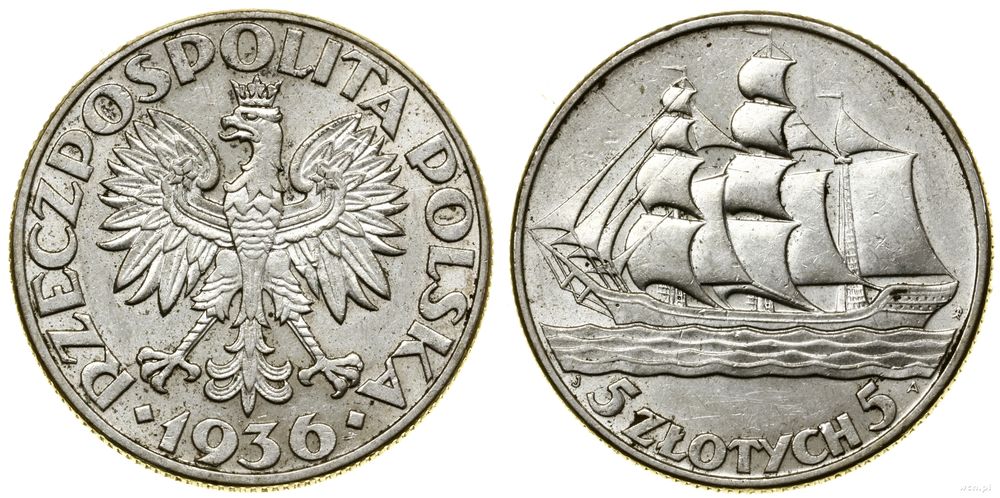 Polska, 5 złotych, 1936