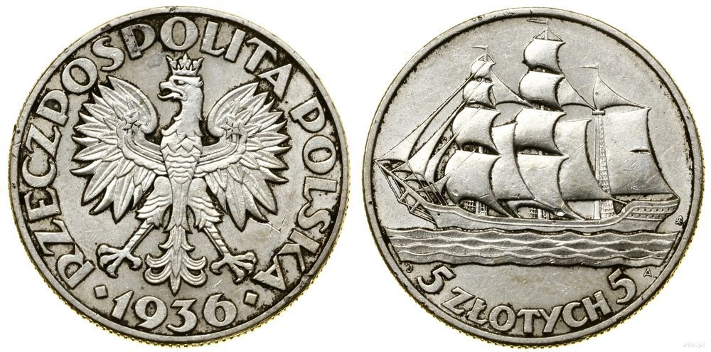 Polska, 5 złotych, 1936