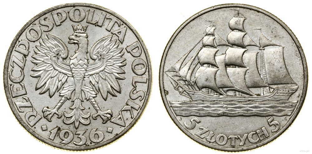 Polska, 5 złotych, 1936
