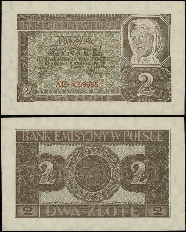 Polska, 2 złote, 1.08.1941