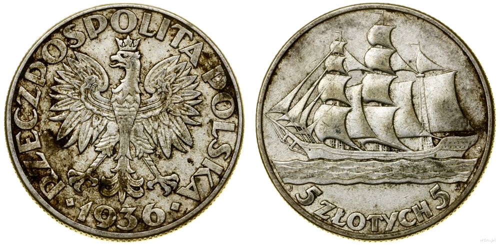 Polska, 5 złotych, 1936