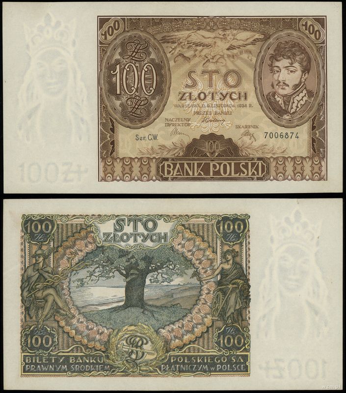 Polska, 100 złotych, 9.11.1934