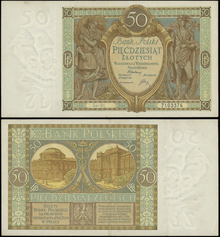 Polska, 50 złotych, 1.09.1929