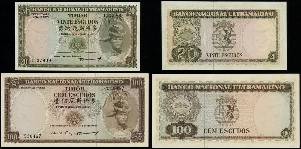 Timor Wschodni, zestaw 2 banknotów