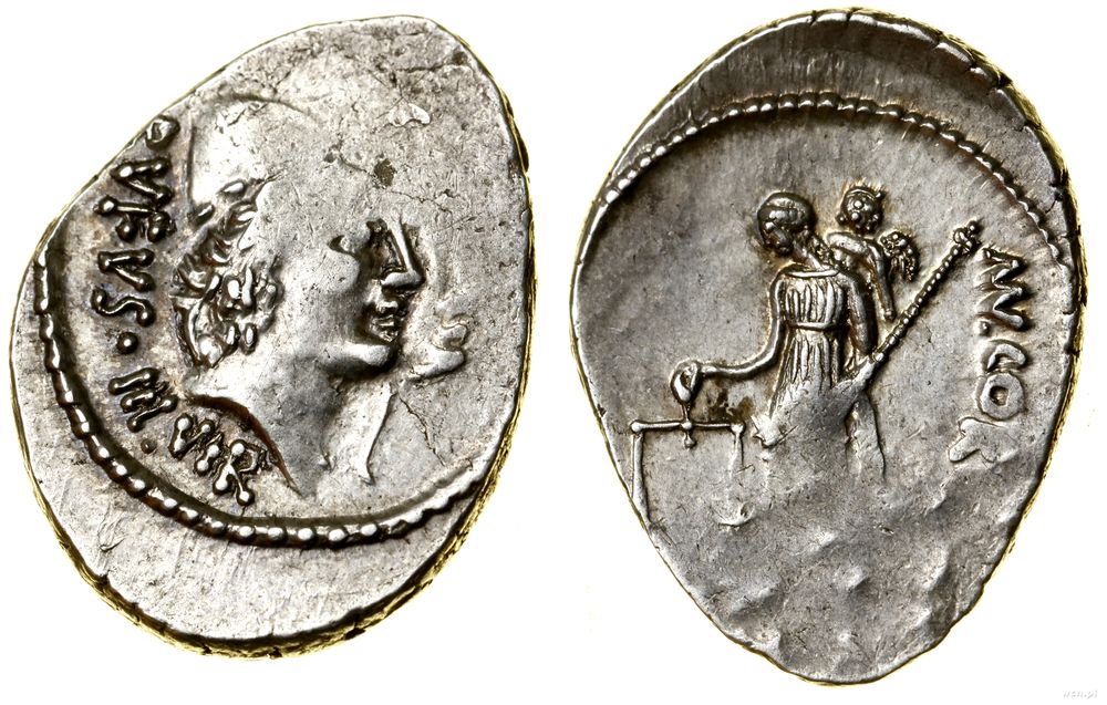 Republika Rzymska, denar, (46 pne)