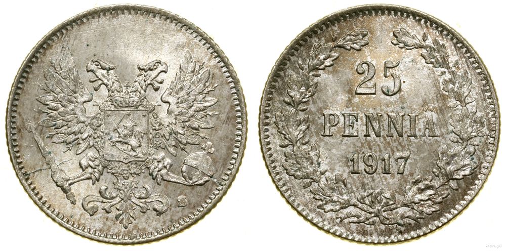 Finlandia, 25 penni, 1917 S