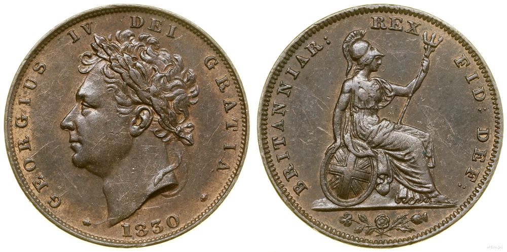 Wielka Brytania, farthing, 1830
