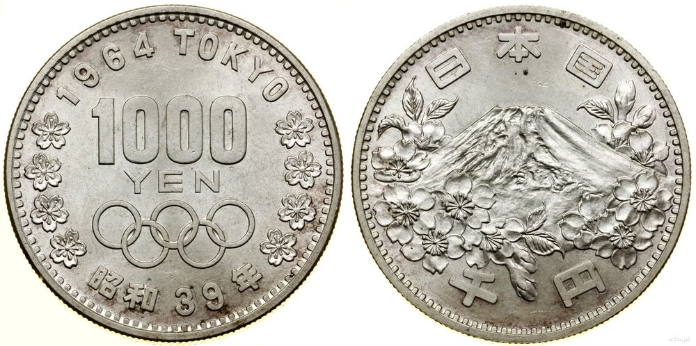 Japonia, 1.000 jenów, 39 rok (1964)