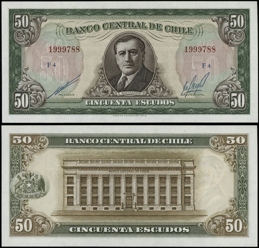 Chile, 50 escudos, (1962–1975)