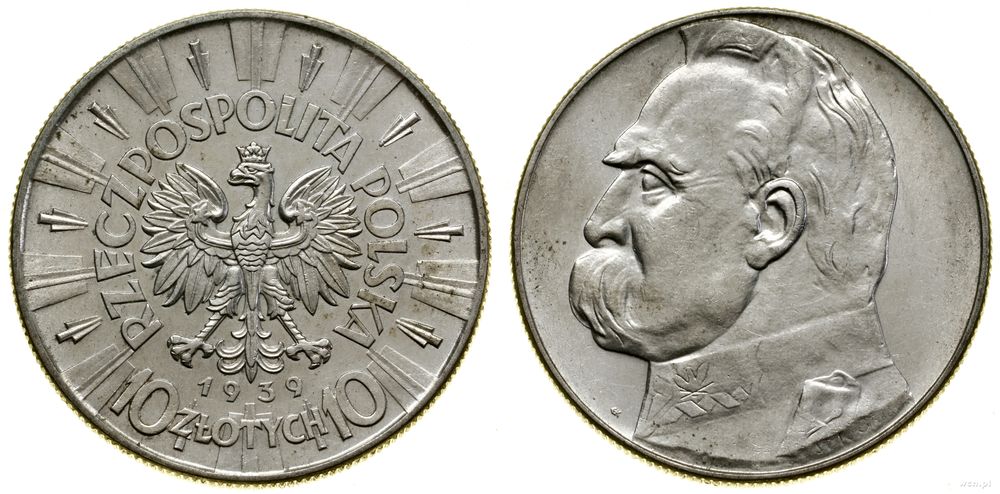 Polska, 10 złotych, 1939