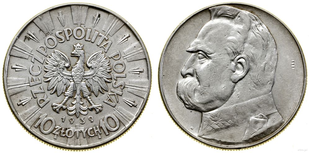 Polska, 10 złotych, 1939