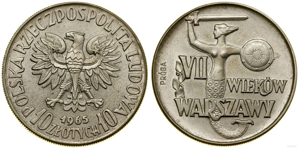 Polska, 10 złotych, 1965