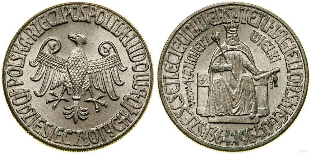 Polska, 10 złotych, 1964