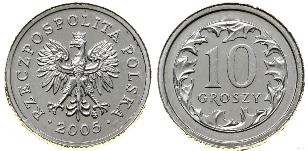 Polska, 10 groszy, 2005