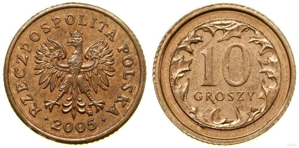 Polska, 10 groszy, 2005
