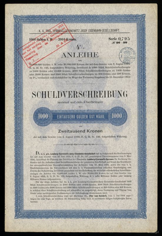 różne kraje, zestaw 5 papierów wartościowych