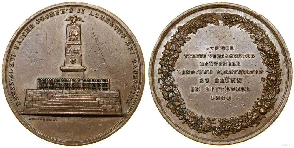Czechy, medal pamiątkowy, 1840