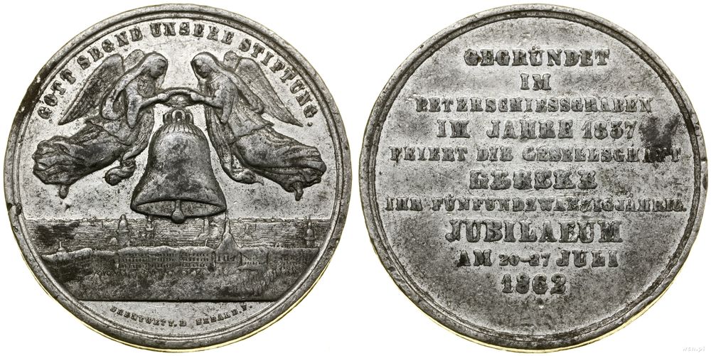 Niemcy, medal pamiątkowy, 1862