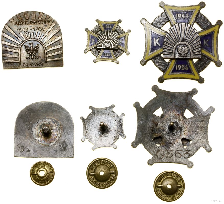 Polska, zestaw 3 odznak