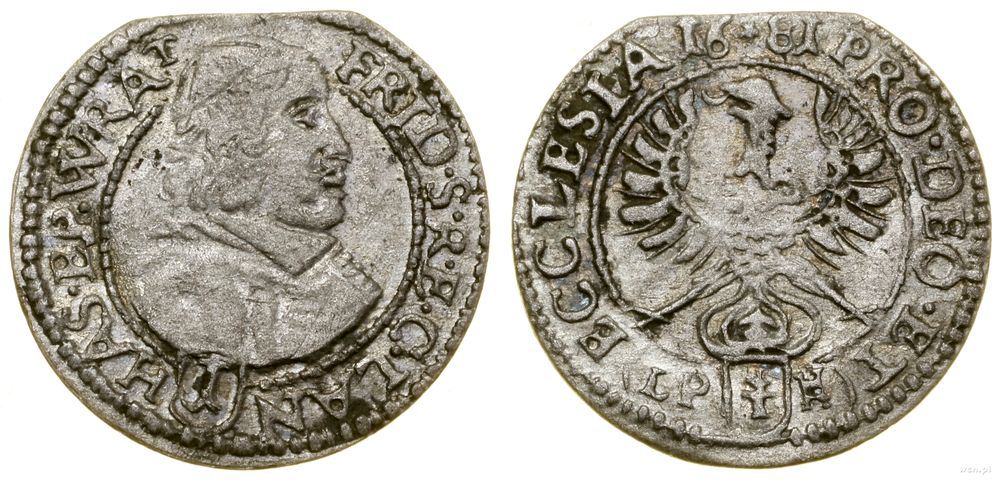 Śląsk, 1 krajcar, 1681 LPH