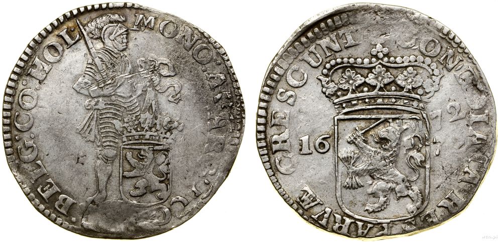 Niderlandy, talar (silverdukat), 1672