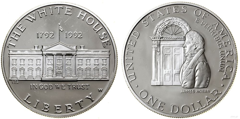 Stany Zjednoczone Ameryki (USA), 1 dolar, 1992 W