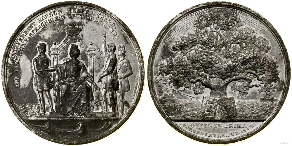 Niemcy, medal pamiątkowy, 1846