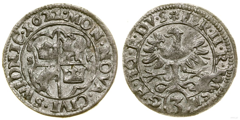 Śląsk, 3 krajcary kiperowe, 1622