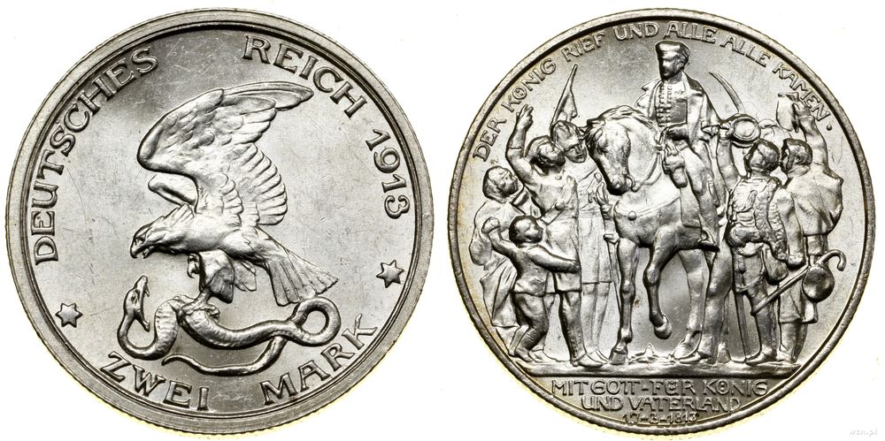 Niemcy, 2 marki, 1913