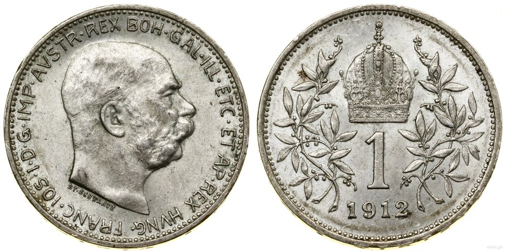 Austria, 1 korona, 1912