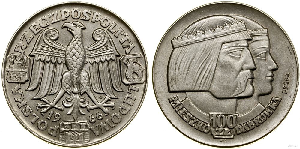 Polska, 100 złotych, 1966