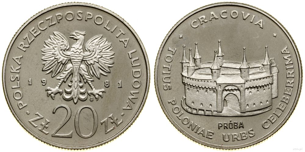 Polska, 20 złotych, 1981