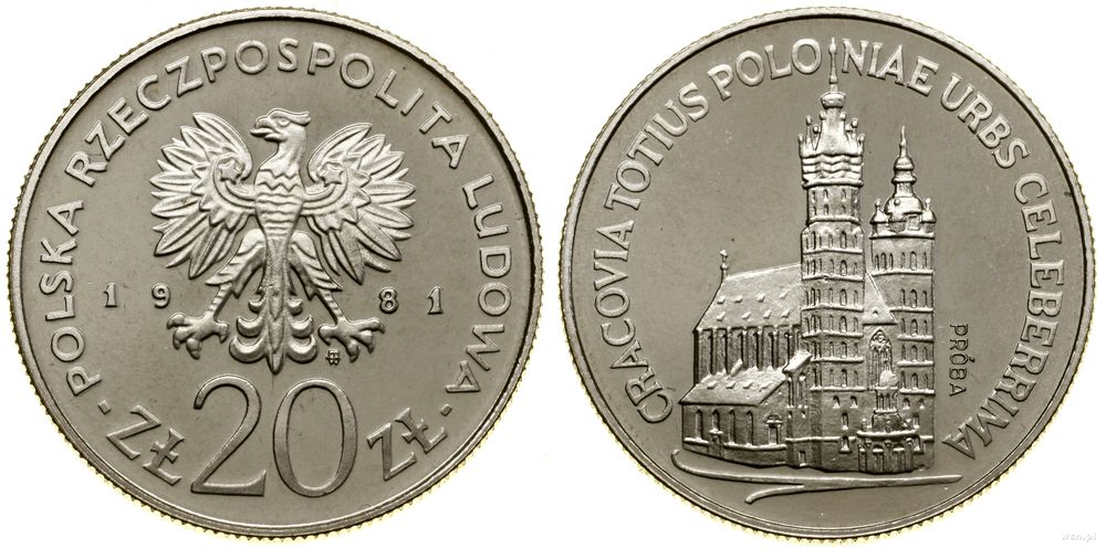Polska, 20 złotych, 1981